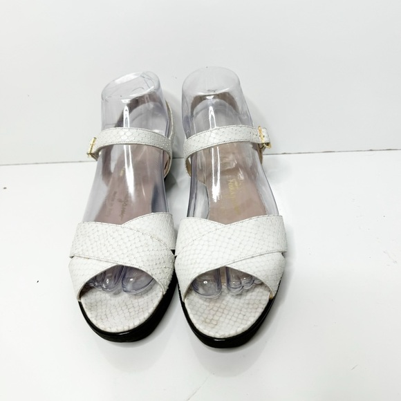 Salvatore Ferragamo Shoes - COPY - Salvatore Ferragamo Boutique woven white sandals, sz 8